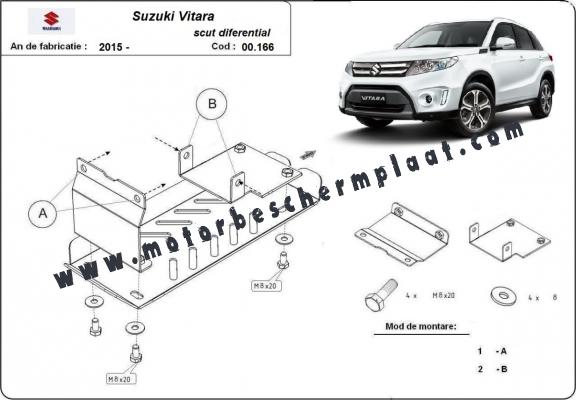 Differentieel Beschermplaat voor Suzuki Vitara