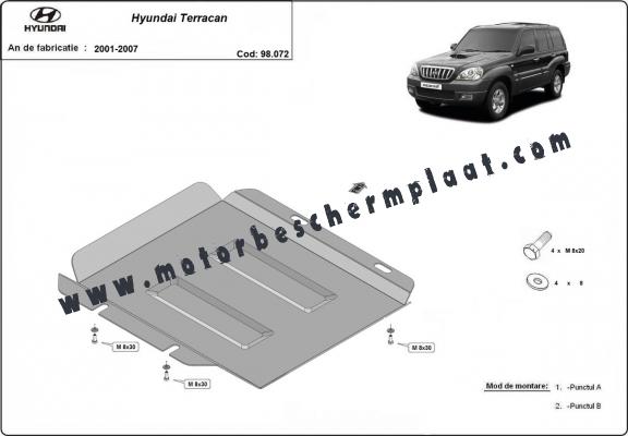 Overdracht geval beschermplaat   voor Hyundai Terracan