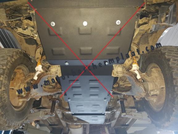 Versnellingsbak Beschermplaat voor Toyota Land Cruiser J90 - alleen voor 3-deurs model