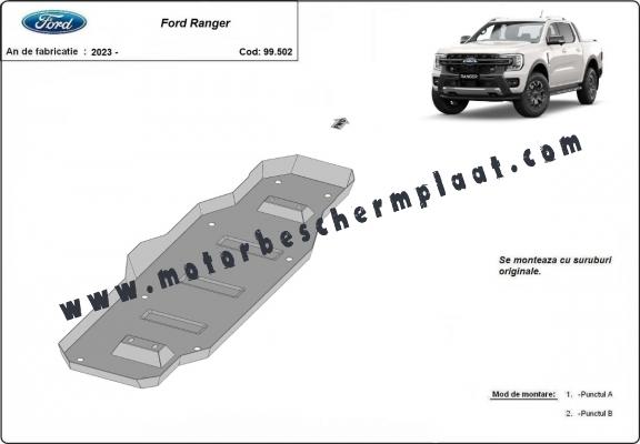 Brandstoftank Beschermplaat voor Ford Ranger (MB3G9A147CF; 2643728)