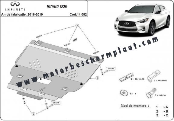 Motor Beschermplaat voor Infiniti Q30