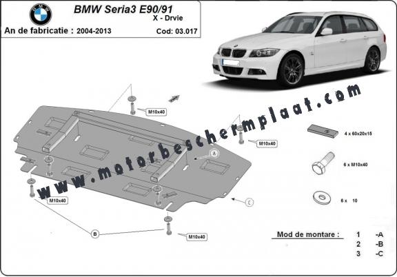 Radiator Beschermplaat voor BMW seria 3 - E90