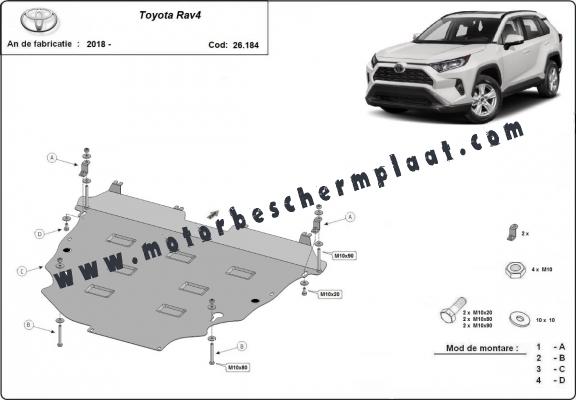 Motor, Versnellingsbak en Radiator  aluminium Beschermplaat voor Toyota RAV4