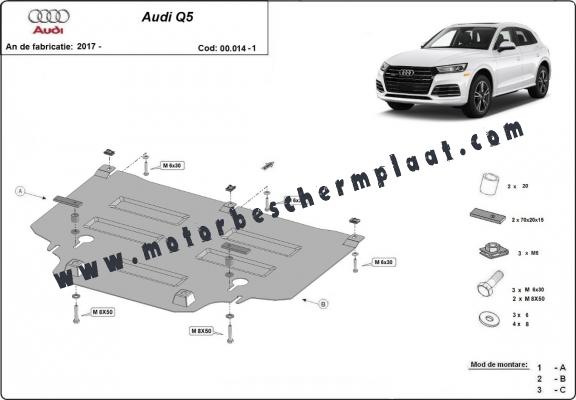 Versnellingsbak Beschermplaat voor Audi Q5