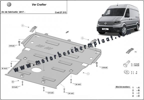 Motor-, en Radiator Beschermplaat voor Vw Crafter