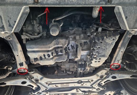 Motor en Versnellingsbak Beschermplaat voor Mitsubishi Eclipse Cross