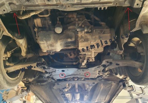 Motor, Versnellingsbak en Radiator Beschermplaat voor Mazda 5